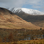 Kichrun Castle en Loch Awe, Argyll