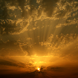 Puesta de sol en Deva