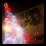 Árbol de Navidad en la plaza del Parchís